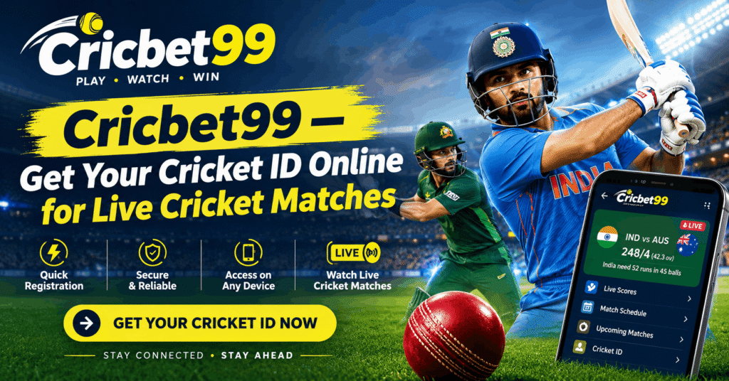 Cricbet99 Cricket ID – Get Your Cricket ID Online