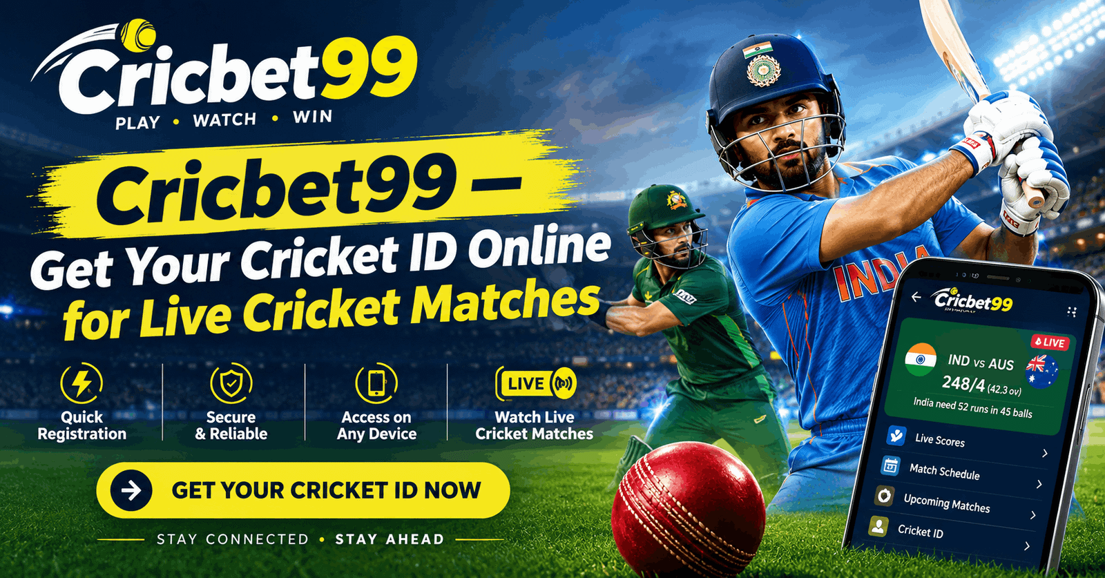 Cricbet99 Cricket ID – Get Your Cricket ID Online